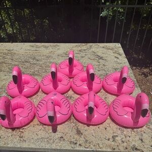Flamingo drink floats (set of 9)